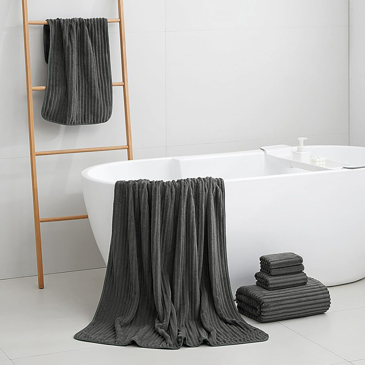 Fluffy Bath Towel Set