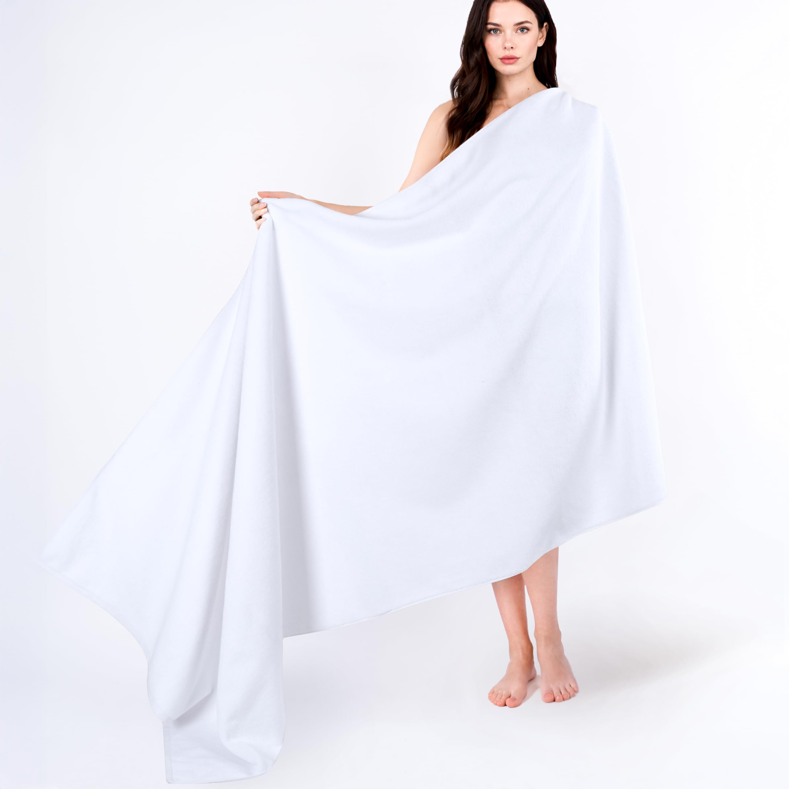 Cotton Paradise 100% Cotton Turkish Towel Set, Soft Absorbent Quick Dry, 6 Piece Towel Set, Navy Blue