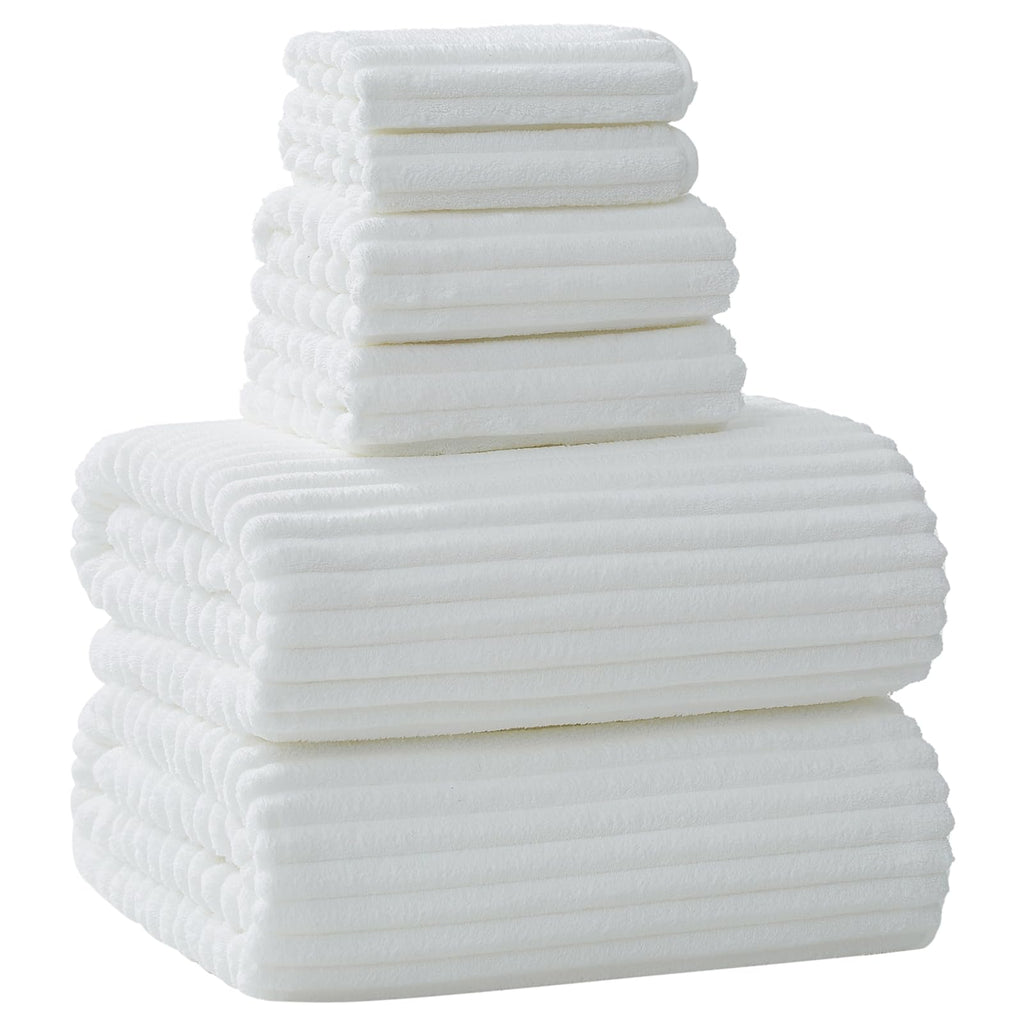 Extra Large Bath Towel Set of 6 (40"x80"),Oversized Bath Sheet Super Soft Highly Absorbent Microfibers Quick Dry Luxury Shower Towel for Bathroom Spa Gym Hotel Yoga (Charcoal Gray, 6Piece)