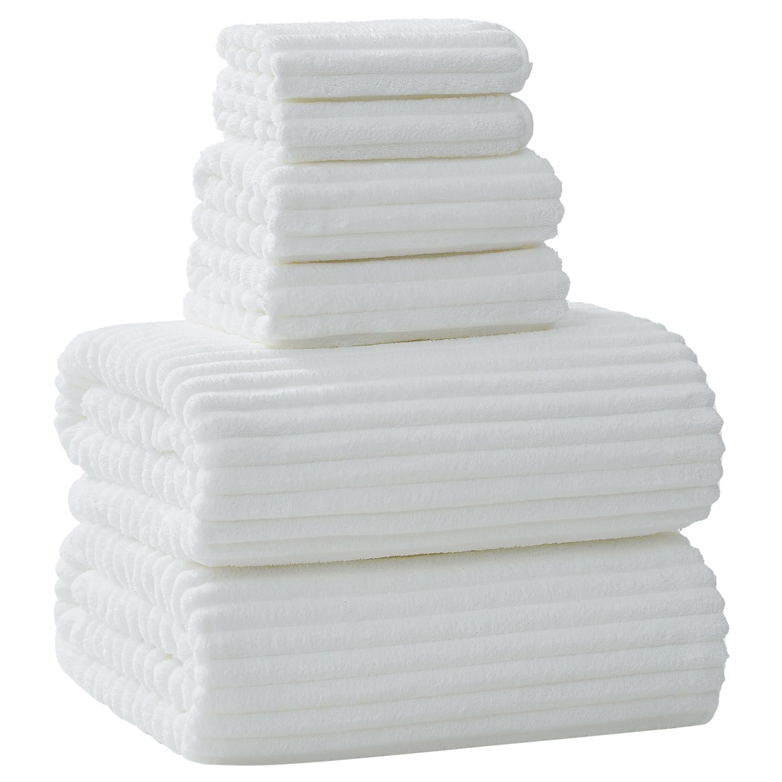 Extra Large Bath Towel Set of 6 (40"x80"),Oversized Bath Sheet Super Soft Highly Absorbent Microfibers Quick Dry Luxury Shower Towel for Bathroom Spa Gym Hotel Yoga (Charcoal Gray, 6Piece)