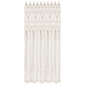 Boho Macrame Window Curtain Room Divider Doorway Curtain 79 x 35 Inches Large Long Macrame Wall Hanging for Living Room Bedroom Bohemian Home Decor Wedding Backdrop, Dreamcatcher - 2 Panels