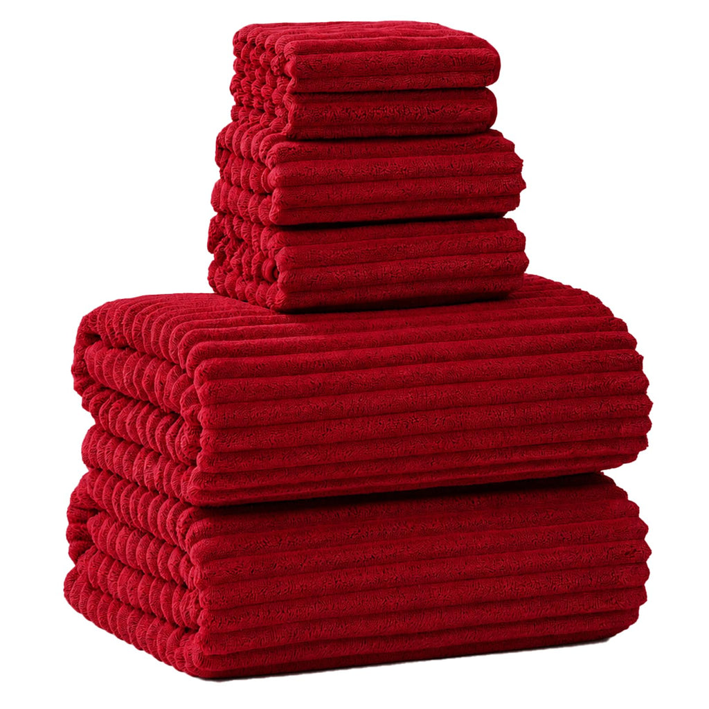 Extra Large Bath Towel Set of 6 (40"x80"),Oversized Bath Sheet Super Soft Highly Absorbent Microfibers Quick Dry Luxury Shower Towel for Bathroom Spa Gym Hotel Yoga (Charcoal Gray, 6Piece)