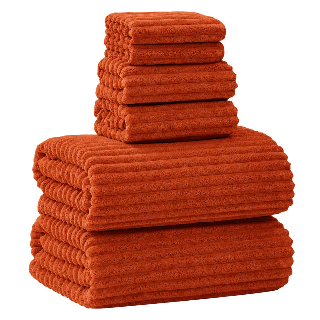 Extra Large Bath Towel Set of 6 (40"x80"),Oversized Bath Sheet Super Soft Highly Absorbent Microfibers Quick Dry Luxury Shower Towel for Bathroom Spa Gym Hotel Yoga (Charcoal Gray, 6Piece)