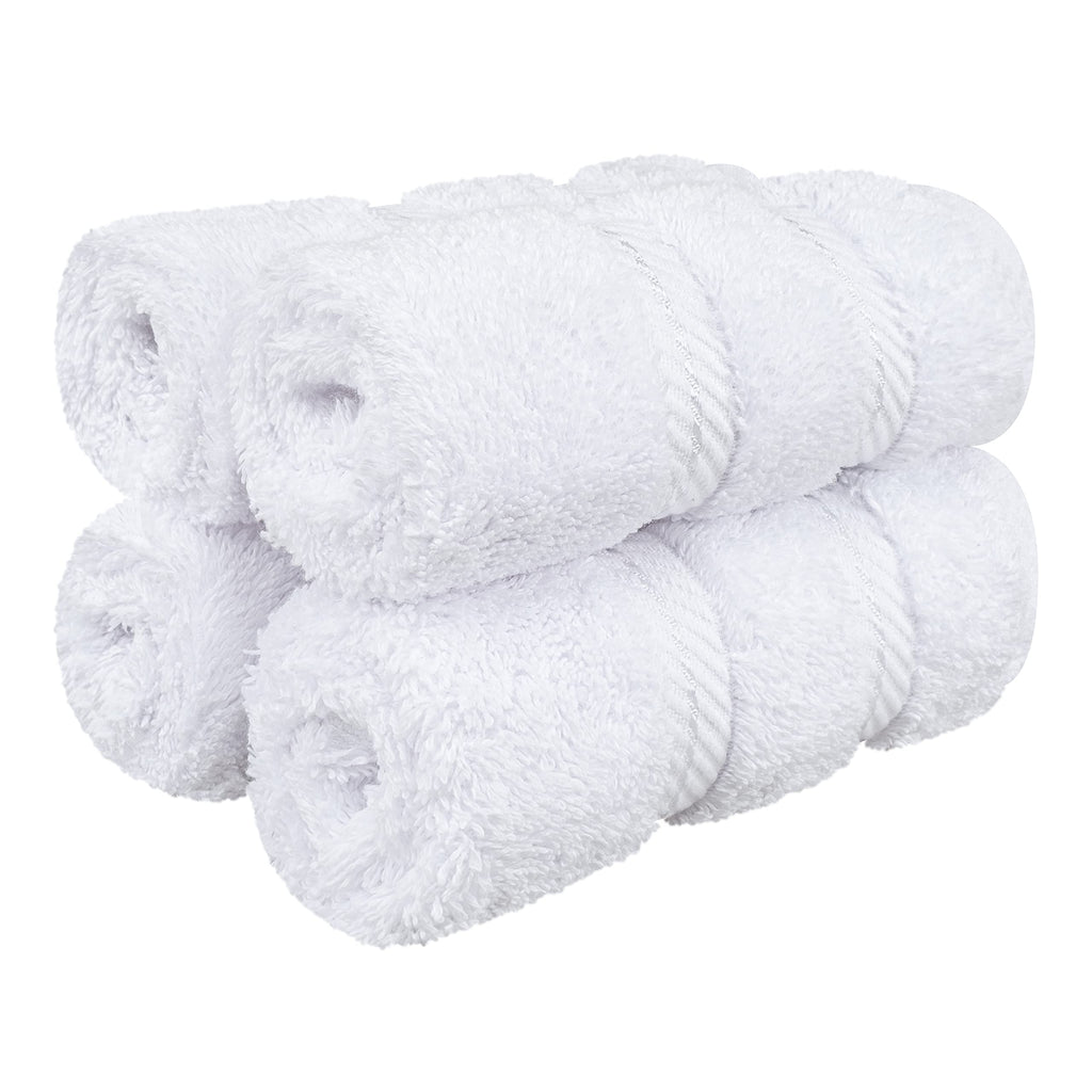 American Soft Linen Luxury 6 Piece Towel Set, 2 Bath Towels 2 Hand Towel 2 Washcloths, 600 GSM 100% Cotton Turkish Towels for Bathroom, Black Towel Sets
