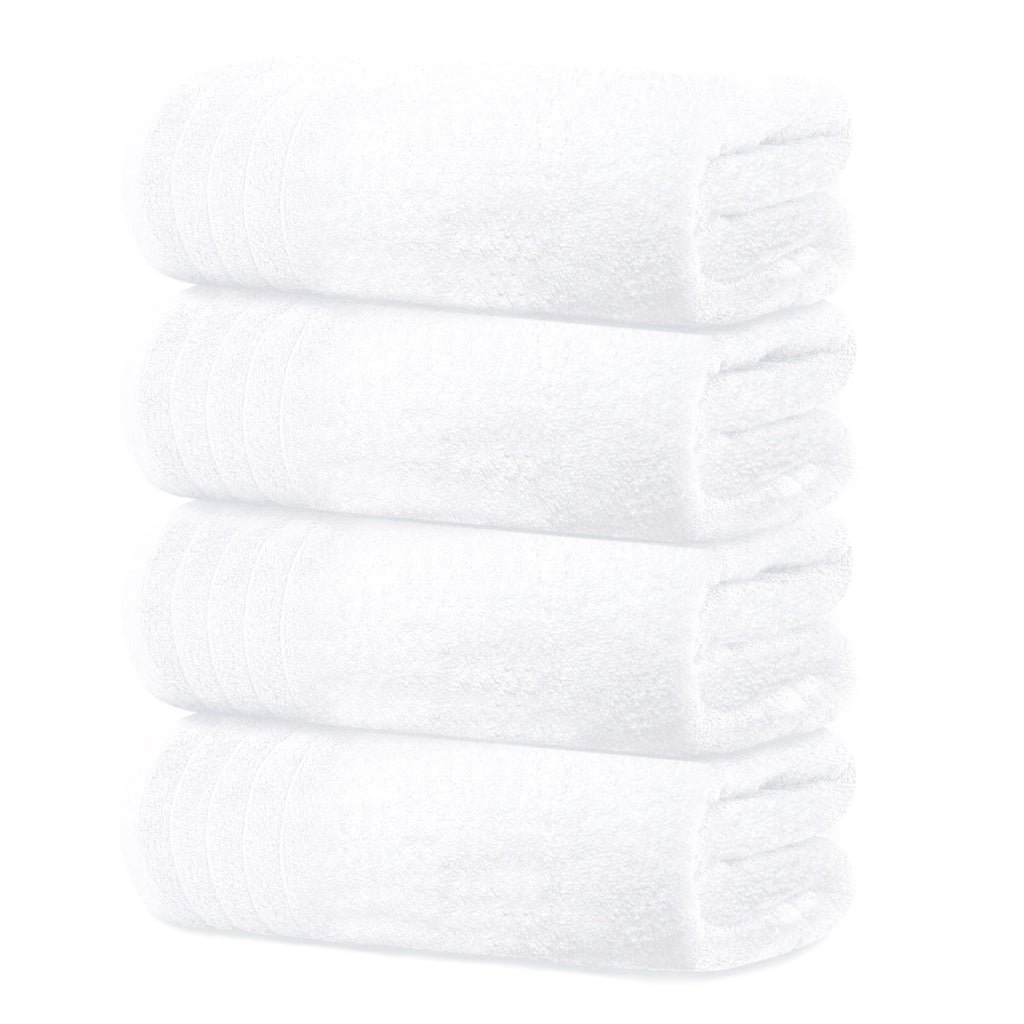 Tens Towels 4 Pack Dark Grey 100% Cotton Extra Large Bath Towels 30×60 Inch Quick Dry Soft Towels