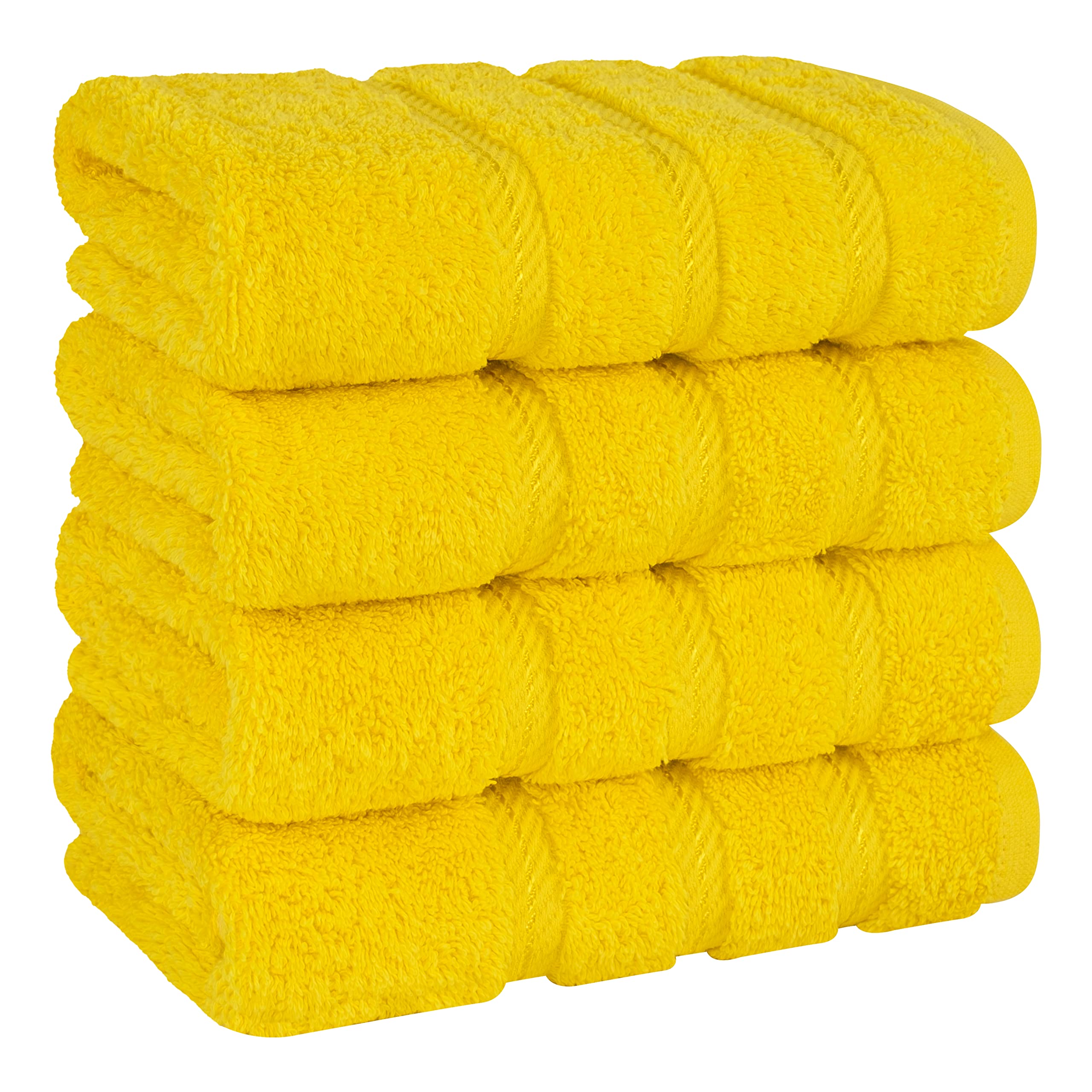 American Soft Linen Luxury 6 Piece Towel Set, 2 Bath Towels 2 Hand Towel 2 Washcloths, 600 GSM 100% Cotton Turkish Towels for Bathroom, Black Towel Sets