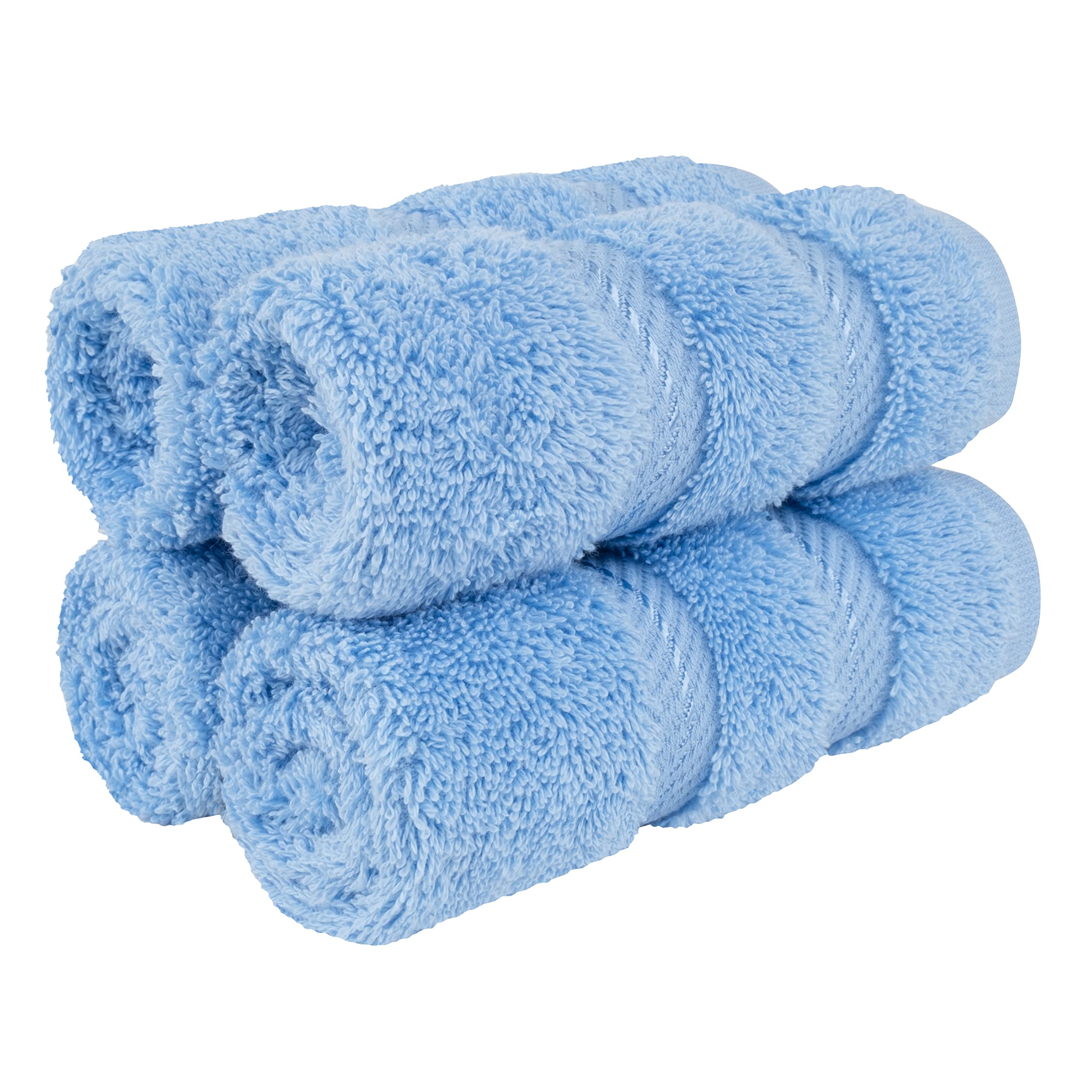 American Soft Linen Luxury 6 Piece Towel Set, 2 Bath Towels 2 Hand Towel 2 Washcloths, 600 GSM 100% Cotton Turkish Towels for Bathroom, Black Towel Sets