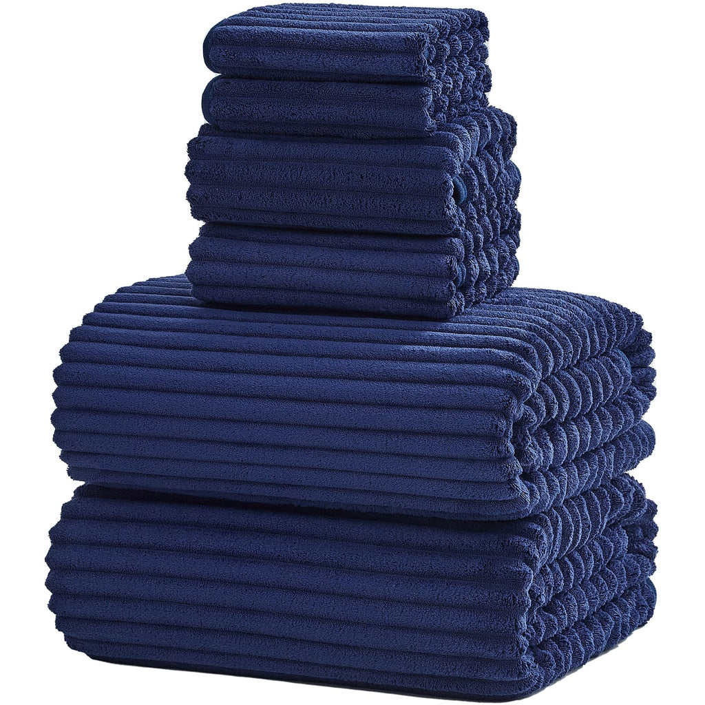 Extra Large Bath Towel Set of 6 (40"x80"),Oversized Bath Sheet Super Soft Highly Absorbent Microfibers Quick Dry Luxury Shower Towel for Bathroom Spa Gym Hotel Yoga (Charcoal Gray, 6Piece)