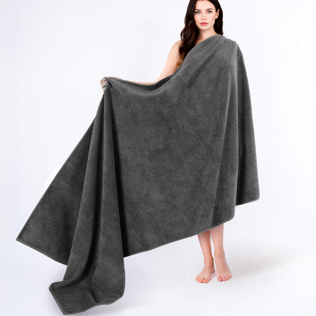 Cotton Paradise 100% Cotton Turkish Towel Set, Soft Absorbent Quick Dry, 6 Piece Towel Set, Navy Blue