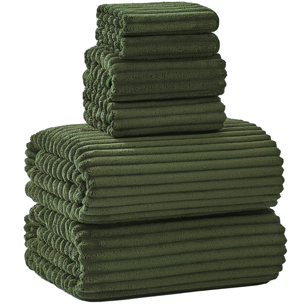 Extra Large Bath Towel Set of 6 (40"x80"),Oversized Bath Sheet Super Soft Highly Absorbent Microfibers Quick Dry Luxury Shower Towel for Bathroom Spa Gym Hotel Yoga (Charcoal Gray, 6Piece)