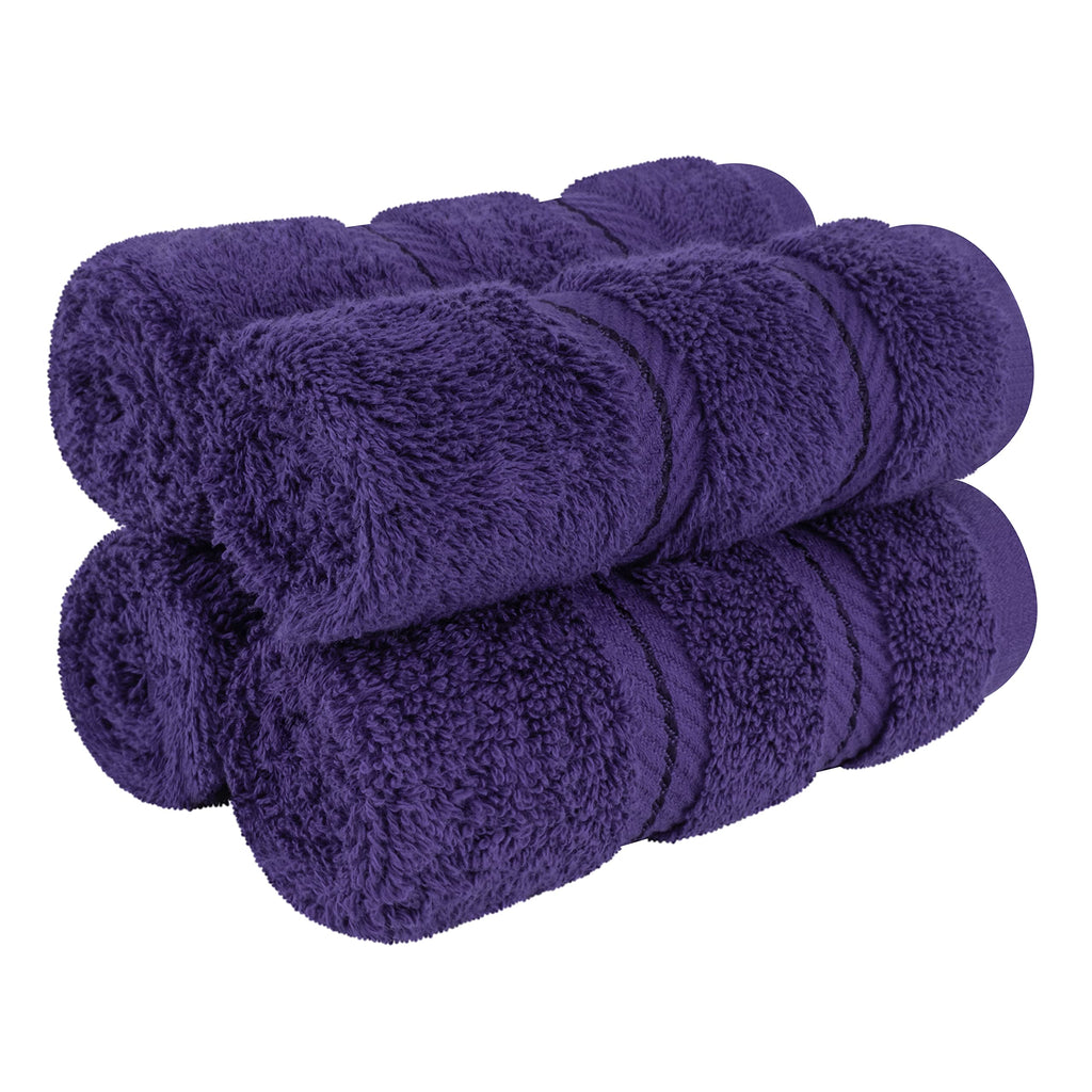 American Soft Linen Luxury 4 Piece Bath Towel Set, 600 GSM 100% Cotton Turkish Bath Towels for Bathroom, 27x54 in Large Bathroom Shower Towels, Dark Gray