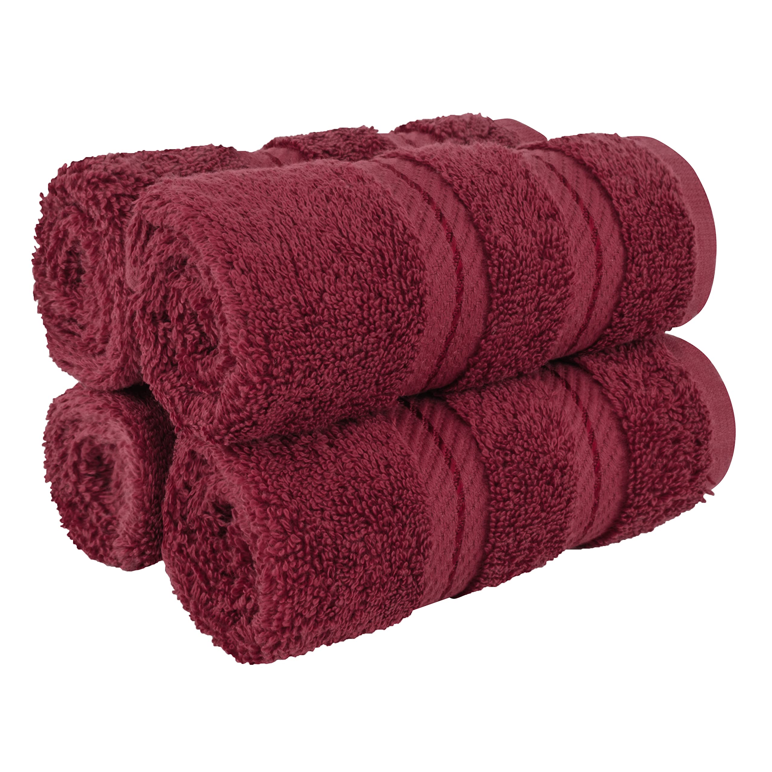 American Soft Linen Luxury 6 Piece Towel Set, 2 Bath Towels 2 Hand Towel 2 Washcloths, 600 GSM 100% Cotton Turkish Towels for Bathroom, Black Towel Sets