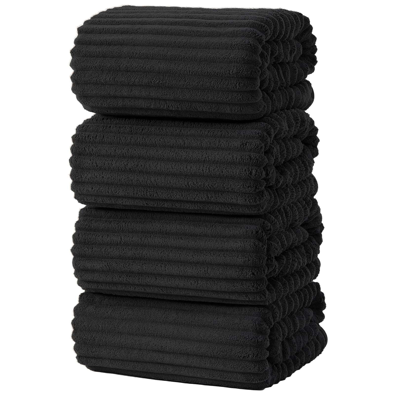 Extra Large Bath Towel Set of 6 (40"x80"),Oversized Bath Sheet Super Soft Highly Absorbent Microfibers Quick Dry Luxury Shower Towel for Bathroom Spa Gym Hotel Yoga (Charcoal Gray, 6Piece)