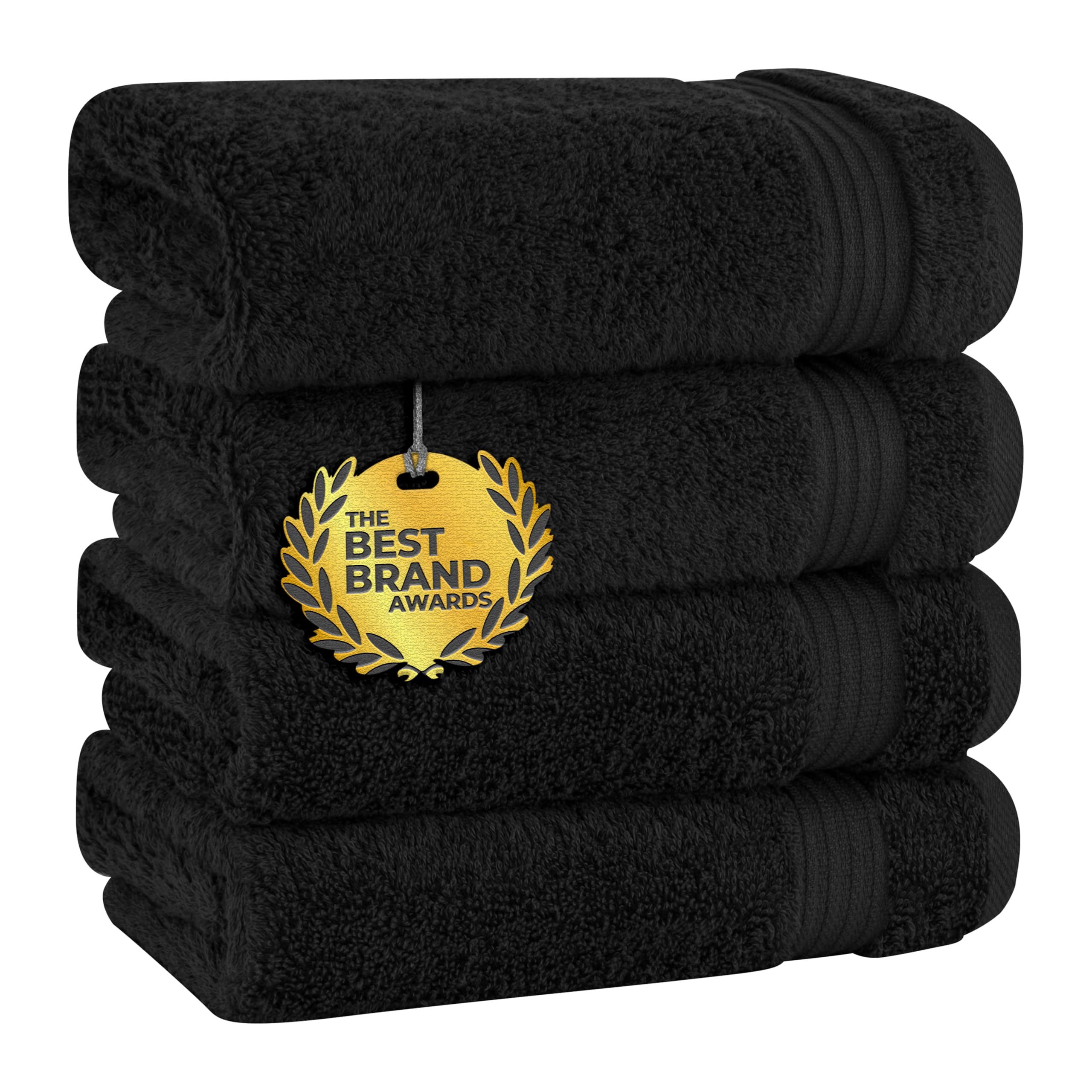 Cotton Paradise 100% Cotton Turkish Towel Set, Soft Absorbent Quick Dry, 6 Piece Towel Set, Navy Blue