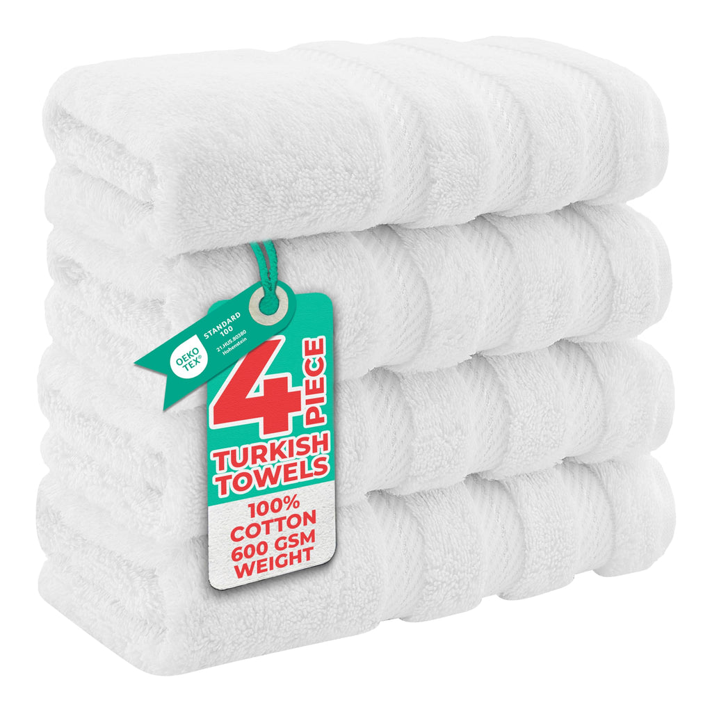 American Soft Linen Luxury 6 Piece Towel Set, 2 Bath Towels 2 Hand Towel 2 Washcloths, 600 GSM 100% Cotton Turkish Towels for Bathroom, Black Towel Sets