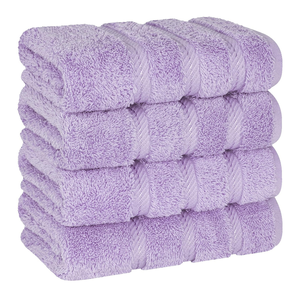 American Soft Linen Luxury 6 Piece Towel Set, 2 Bath Towels 2 Hand Towel 2 Washcloths, 600 GSM 100% Cotton Turkish Towels for Bathroom, Black Towel Sets
