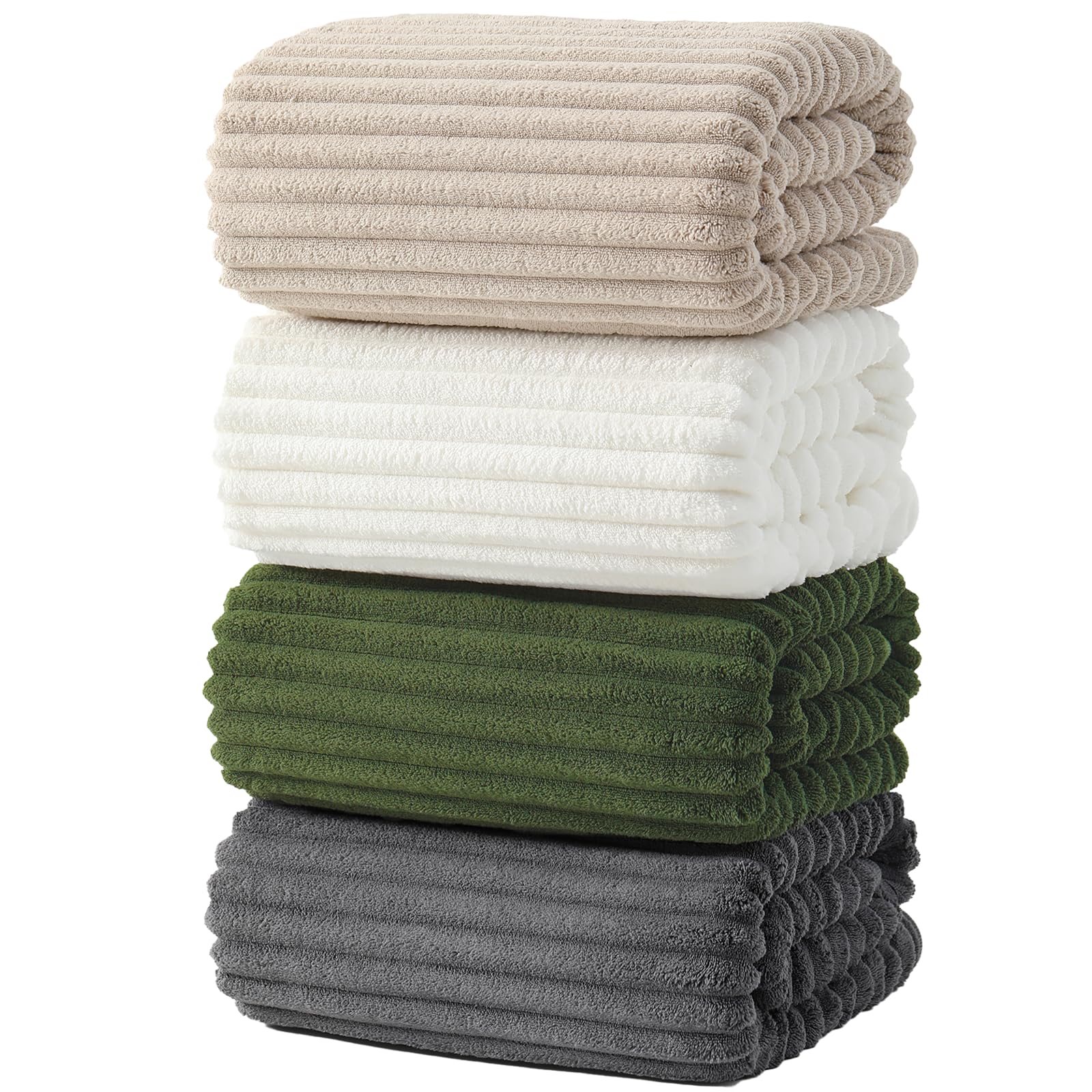 Extra Large Bath Towel Set of 6 (40"x80"),Oversized Bath Sheet Super Soft Highly Absorbent Microfibers Quick Dry Luxury Shower Towel for Bathroom Spa Gym Hotel Yoga (Charcoal Gray, 6Piece)