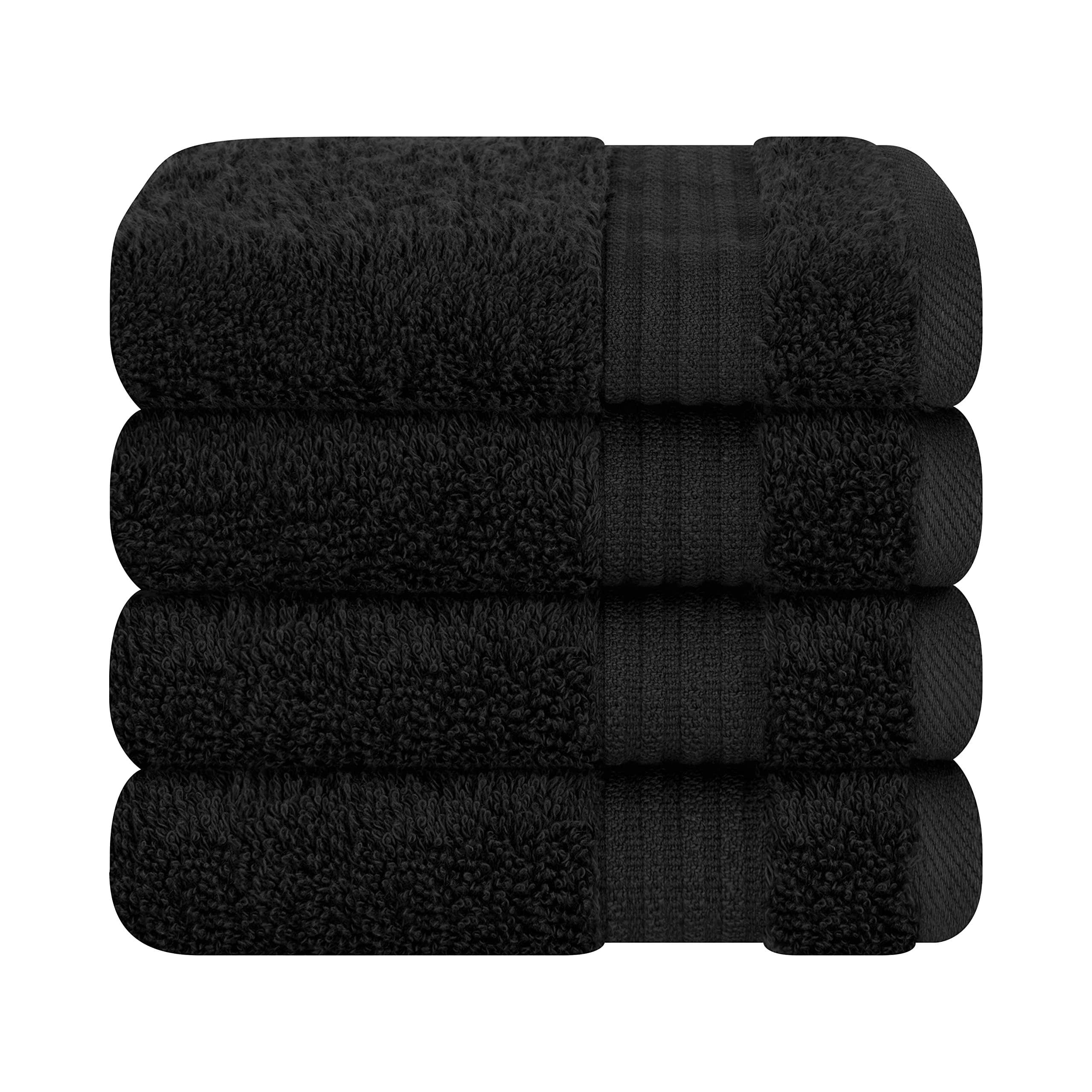 Cotton Paradise 100% Cotton Turkish Towel Set, Soft Absorbent Quick Dry, 6 Piece Towel Set, Navy Blue