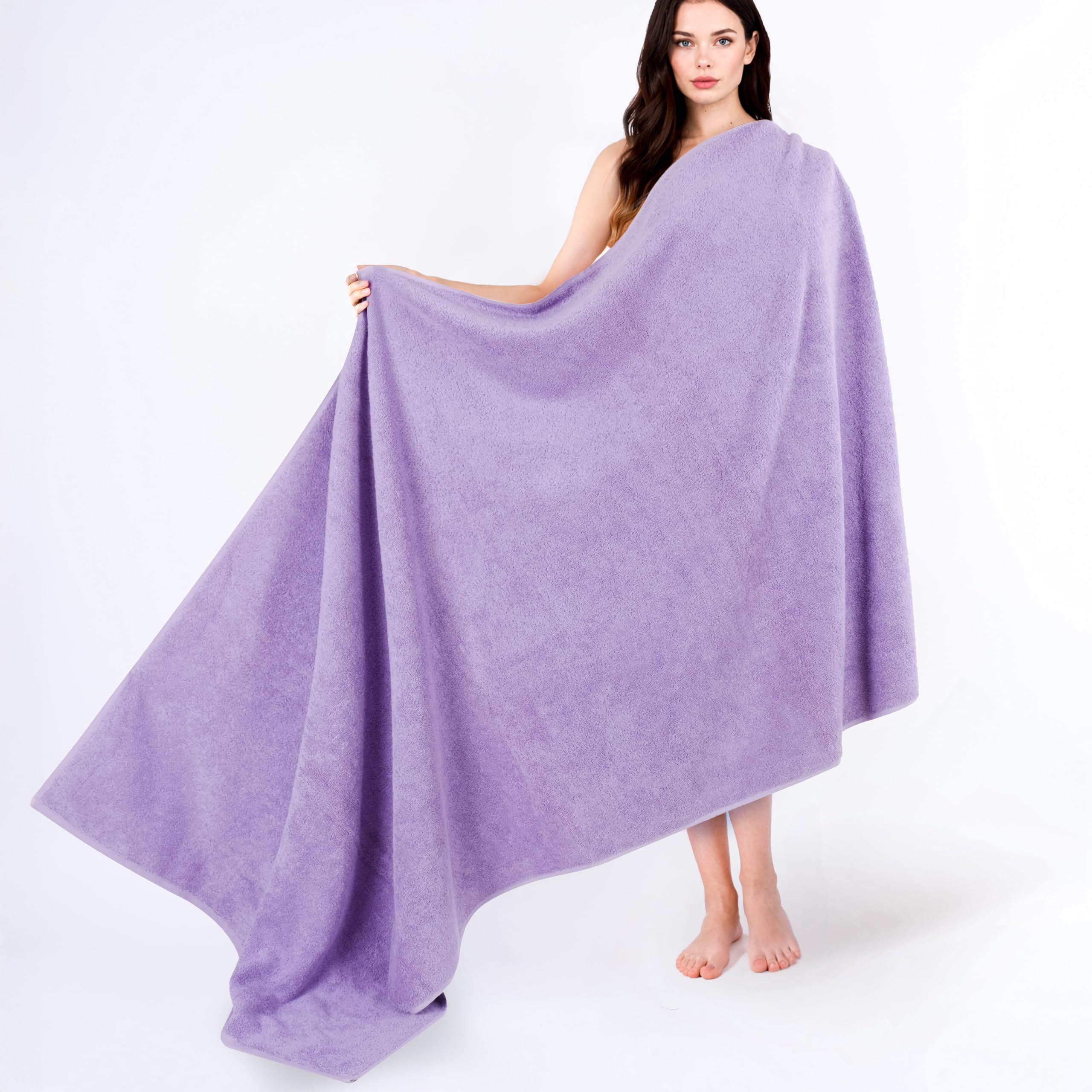 Cotton Paradise 100% Cotton Turkish Towel Set, Soft Absorbent Quick Dry, 6 Piece Towel Set, Navy Blue