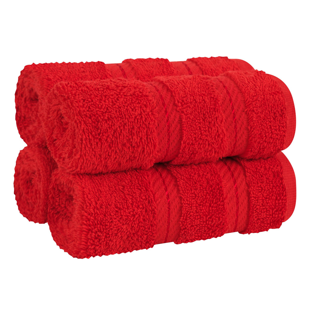 American Soft Linen Luxury 6 Piece Towel Set, 2 Bath Towels 2 Hand Towel 2 Washcloths, 600 GSM 100% Cotton Turkish Towels for Bathroom, Black Towel Sets