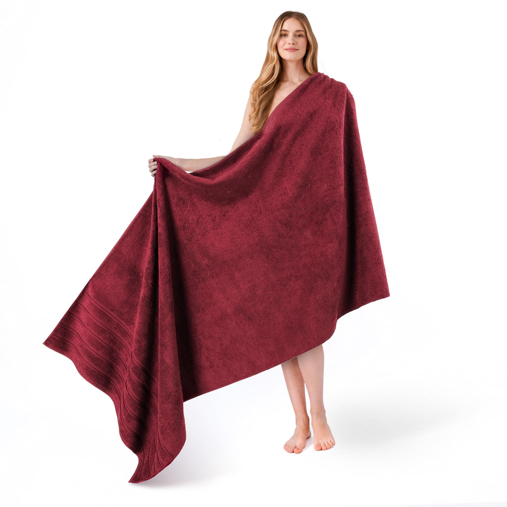 American Soft Linen Luxury 4 Piece Bath Towel Set, 600 GSM 100% Cotton Turkish Bath Towels for Bathroom, 27x54 in Large Bathroom Shower Towels, Dark Gray