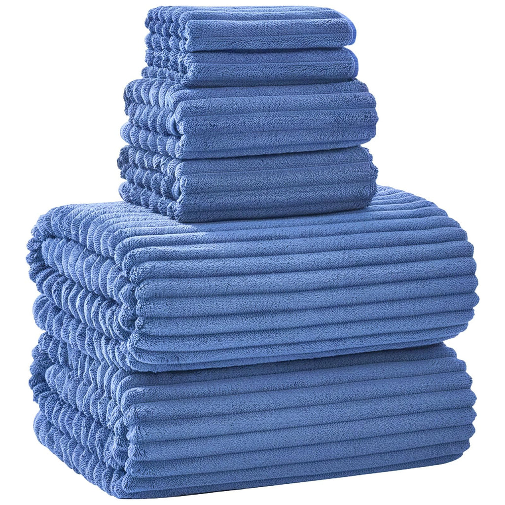 Extra Large Bath Towel Set of 6 (40"x80"),Oversized Bath Sheet Super Soft Highly Absorbent Microfibers Quick Dry Luxury Shower Towel for Bathroom Spa Gym Hotel Yoga (Charcoal Gray, 6Piece)
