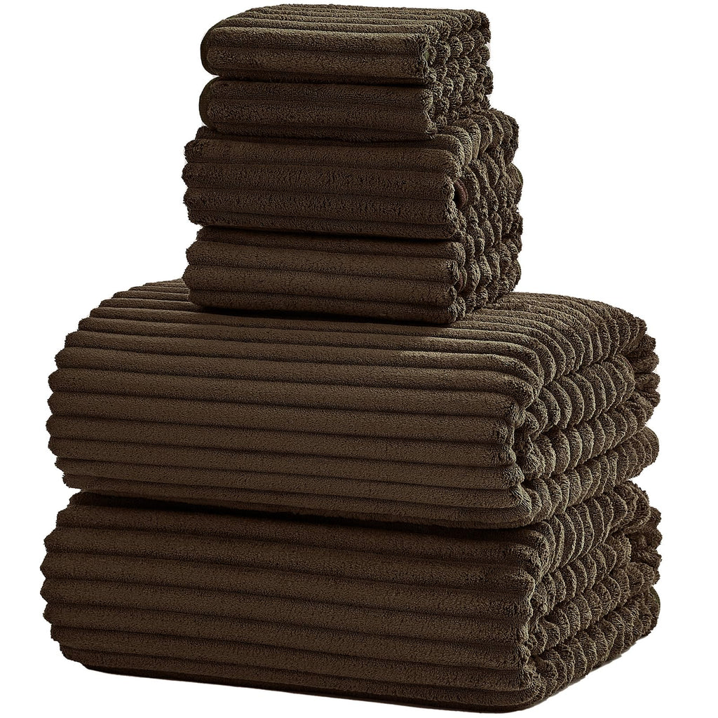 Extra Large Bath Towel Set of 6 (40"x80"),Oversized Bath Sheet Super Soft Highly Absorbent Microfibers Quick Dry Luxury Shower Towel for Bathroom Spa Gym Hotel Yoga (Charcoal Gray, 6Piece)