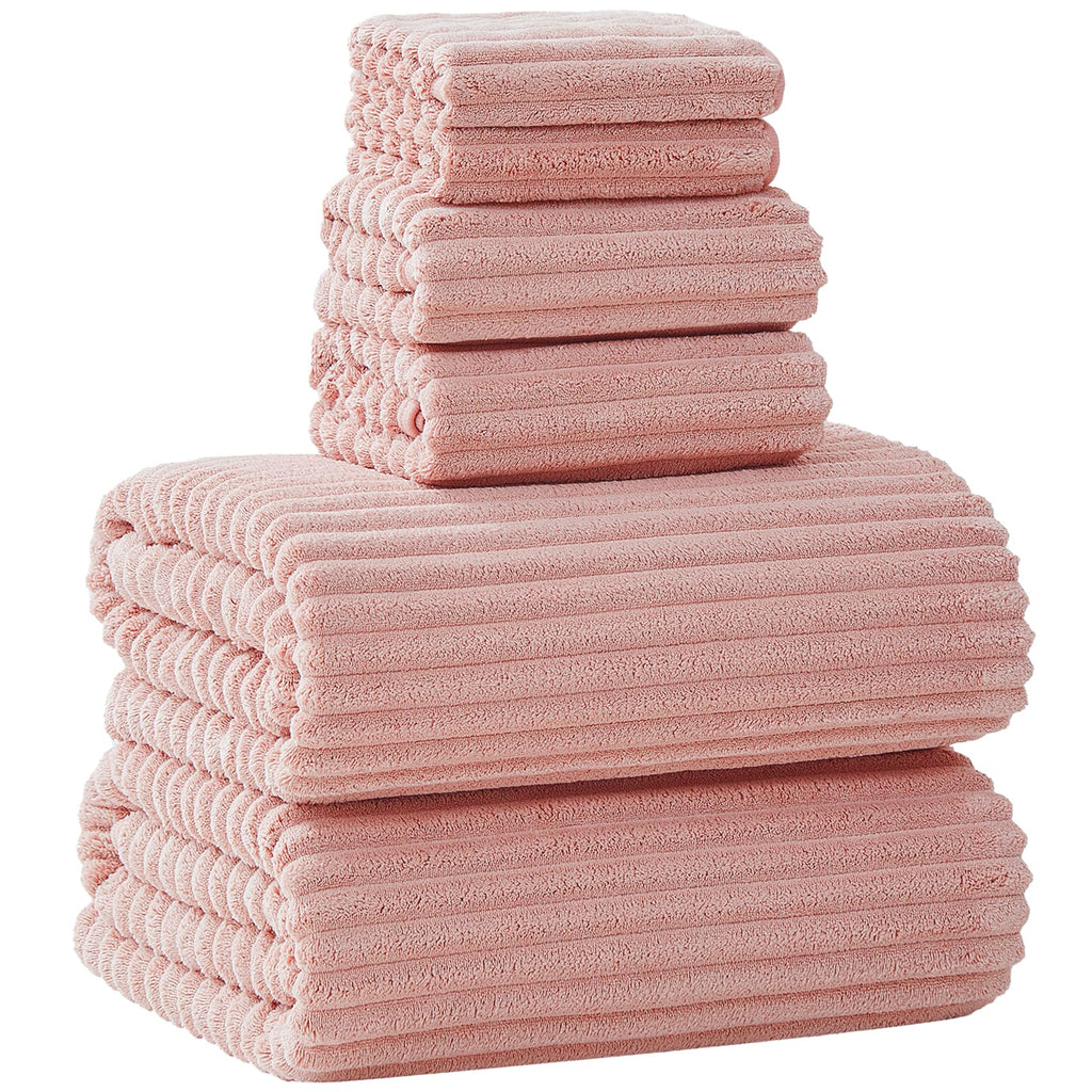 Extra Large Bath Towel Set of 6 (40"x80"),Oversized Bath Sheet Super Soft Highly Absorbent Microfibers Quick Dry Luxury Shower Towel for Bathroom Spa Gym Hotel Yoga (Charcoal Gray, 6Piece)