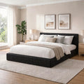 Novilla Queen Size Bed Frame, Plush CloudSoft Bed, Corduroy Upholstered Platform Bed Frame with Headboard, Easy Assembly, No Box Spring Needed, Modern Soft Bed Frame, White