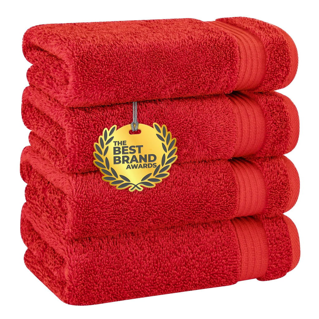 Cotton Paradise 100% Cotton Turkish Towel Set, Soft Absorbent Quick Dry, 6 Piece Towel Set, Navy Blue