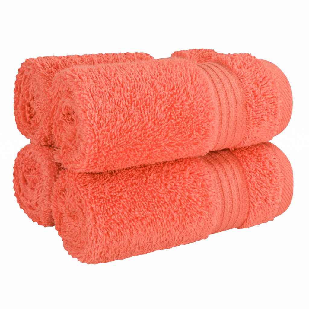 Cotton Paradise 100% Cotton Turkish Towel Set, Soft Absorbent Quick Dry, 6 Piece Towel Set, Snow White