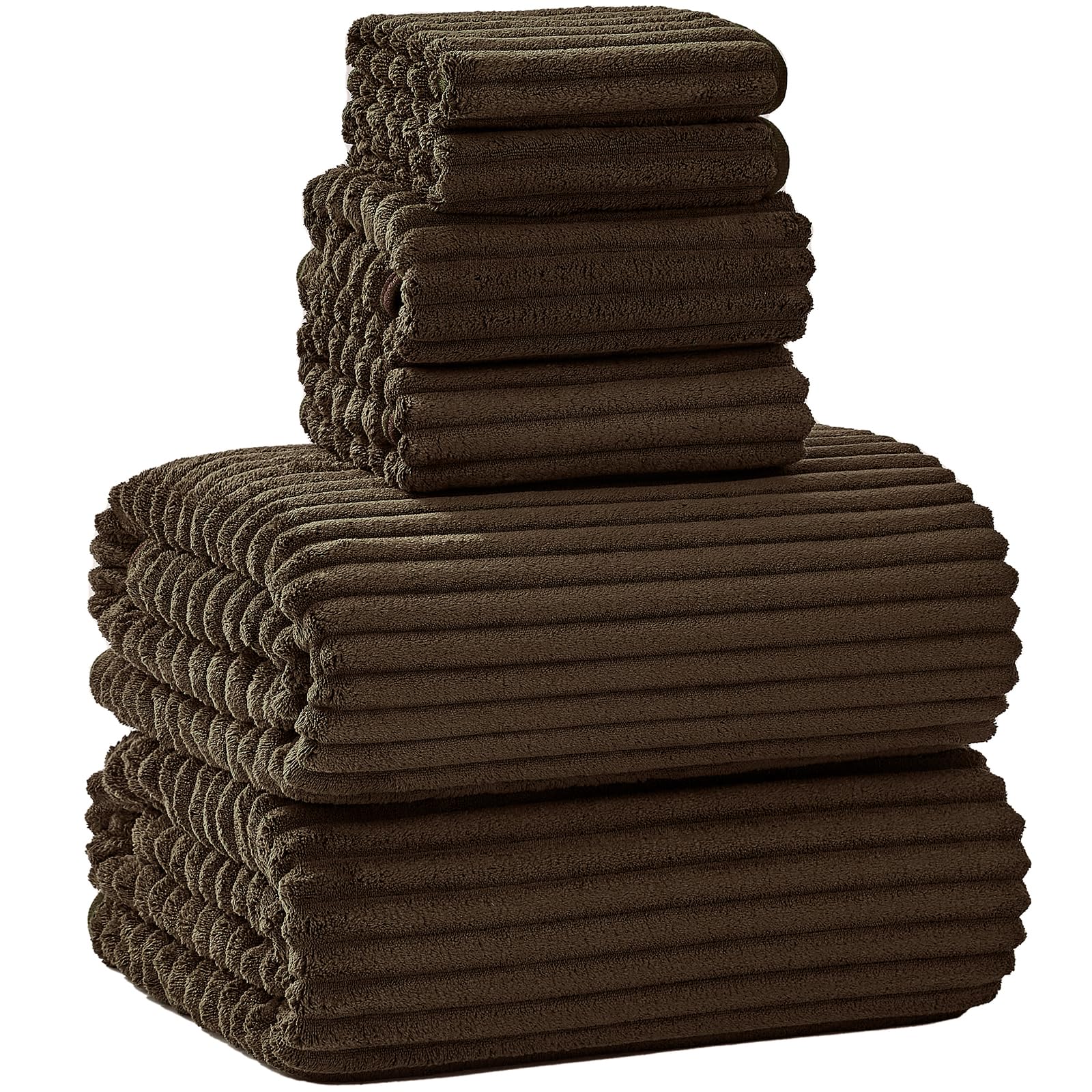 Extra Large Bath Towel Set of 6 (40"x80"),Oversized Bath Sheet Super Soft Highly Absorbent Microfibers Quick Dry Luxury Shower Towel for Bathroom Spa Gym Hotel Yoga (Charcoal Gray, 6Piece)