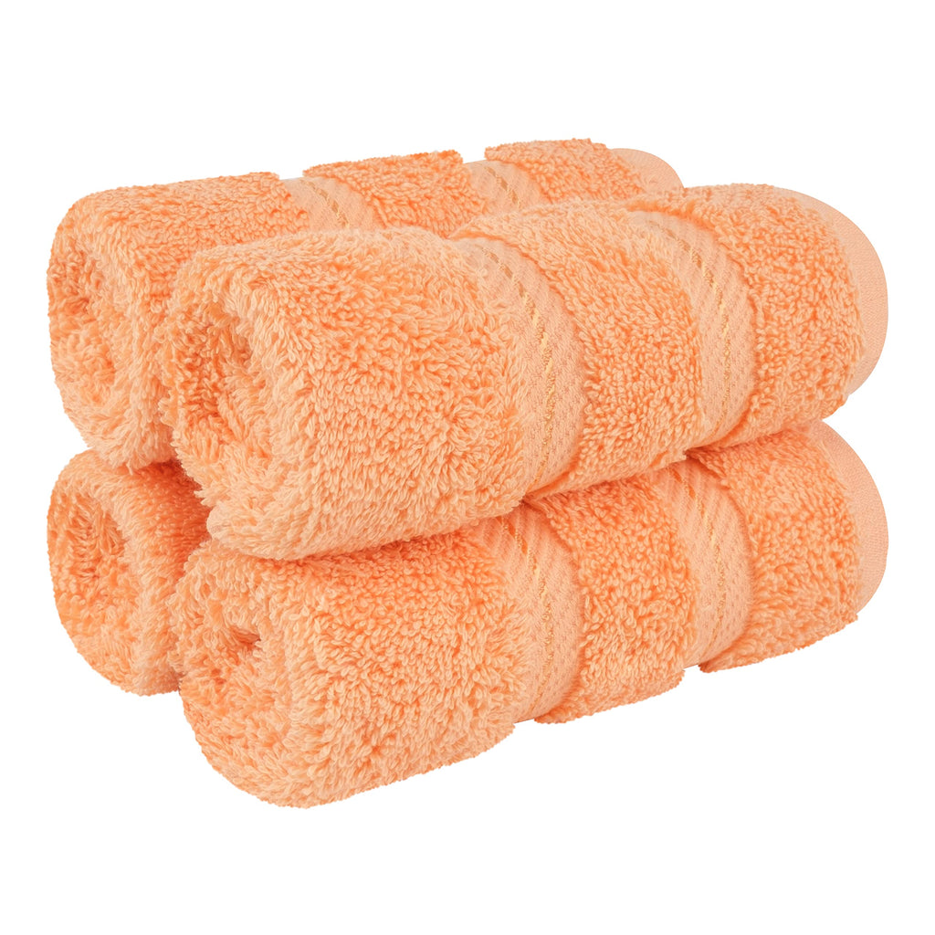 American Soft Linen Luxury 6 Piece Towel Set, 2 Bath Towels 2 Hand Towel 2 Washcloths, 600 GSM 100% Cotton Turkish Towels for Bathroom, Black Towel Sets