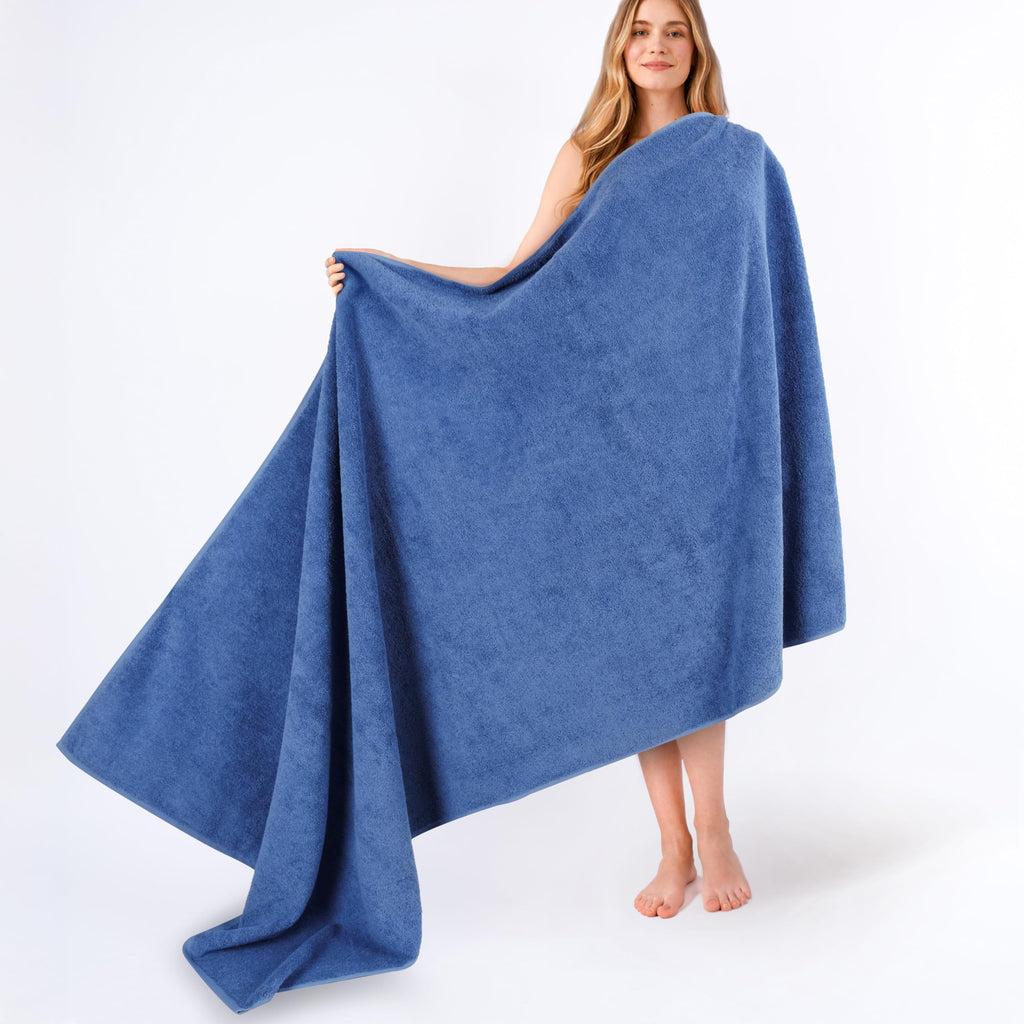 American Soft Linen Luxury 6 Piece Towel Set, 2 Bath Towels 2 Hand Towel 2 Washcloths, 600 GSM 100% Cotton Turkish Towels for Bathroom, Light Grey Towel Sets