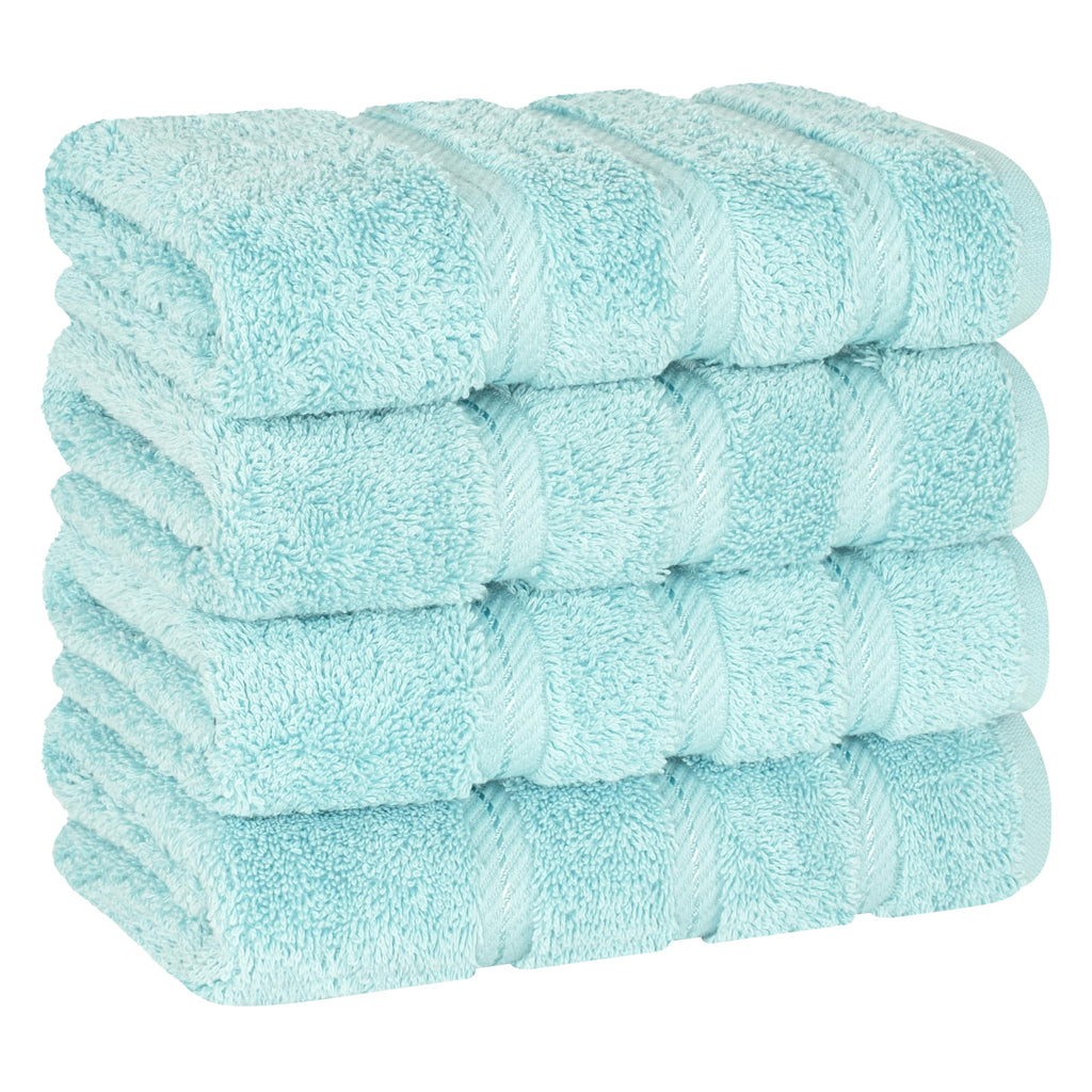 American Soft Linen Luxury 6 Piece Towel Set, 2 Bath Towels 2 Hand Towel 2 Washcloths, 600 GSM 100% Cotton Turkish Towels for Bathroom, Black Towel Sets