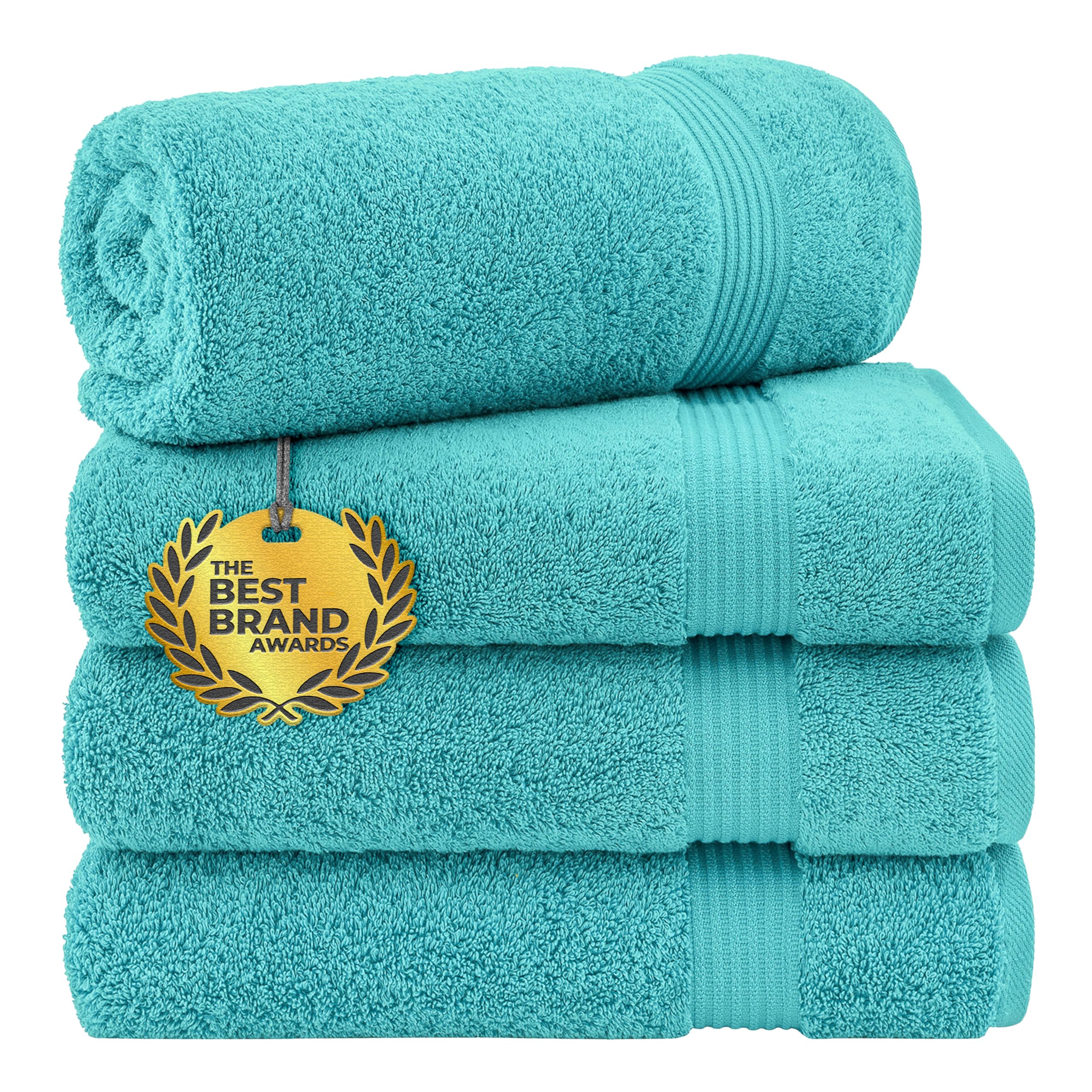 Cotton Paradise 100% Cotton Turkish Towel Set, Soft Absorbent Quick Dry, 6 Piece Towel Set, Navy Blue