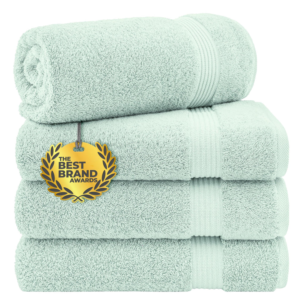 Cotton Paradise 100% Cotton Turkish Towel Set, Soft Absorbent Quick Dry, 6 Piece Towel Set, Beige