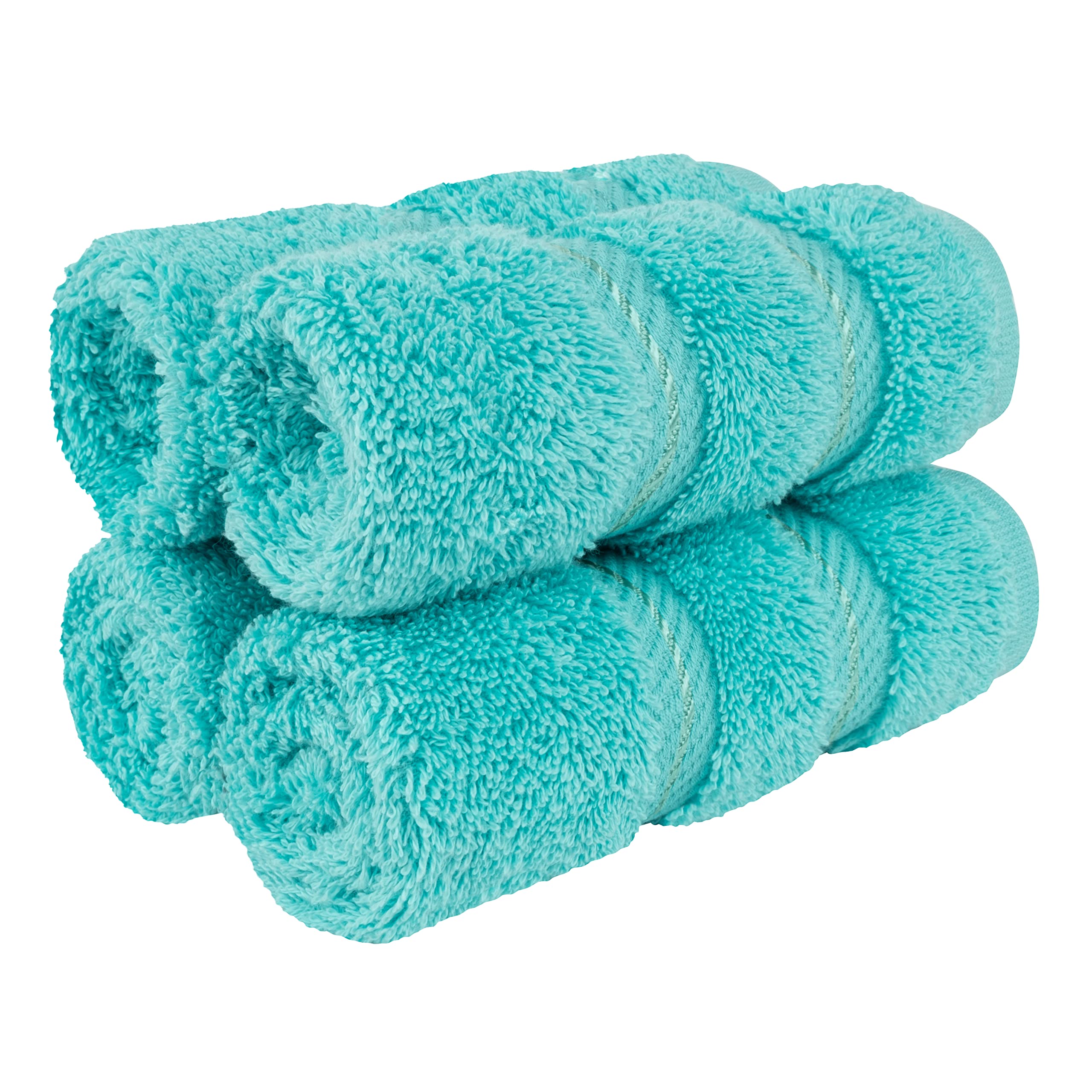 American Soft Linen Luxury 6 Piece Towel Set, 2 Bath Towels 2 Hand Towel 2 Washcloths, 600 GSM 100% Cotton Turkish Towels for Bathroom, Black Towel Sets