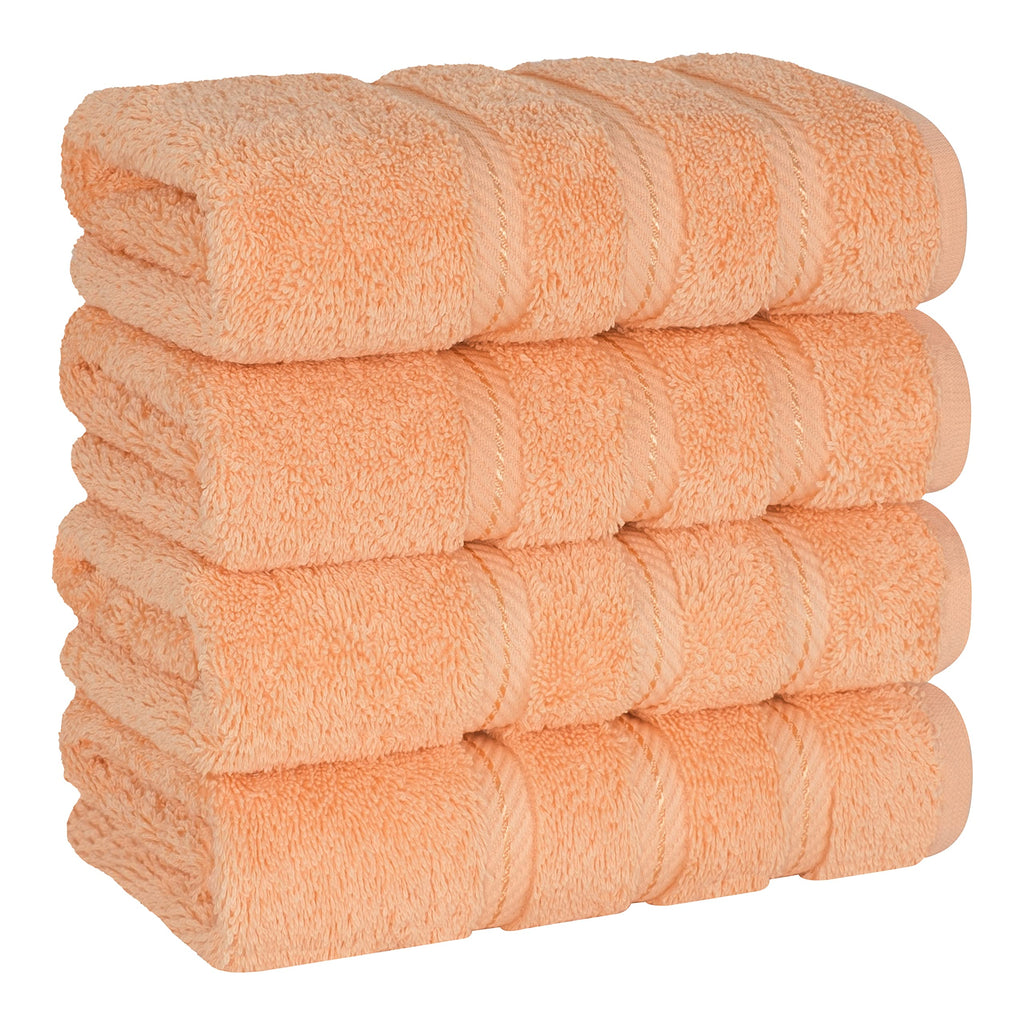 American Soft Linen Luxury 6 Piece Towel Set, 2 Bath Towels 2 Hand Towel 2 Washcloths, 600 GSM 100% Cotton Turkish Towels for Bathroom, Black Towel Sets