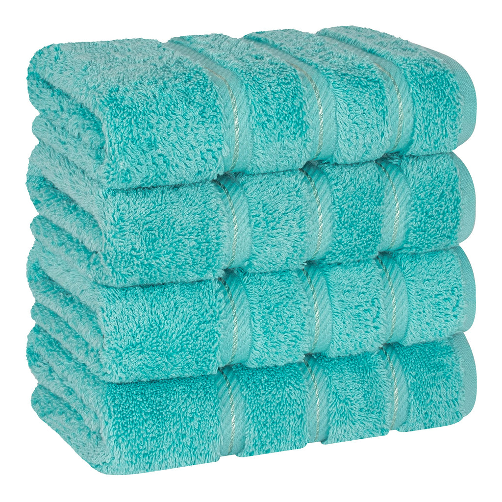 American Soft Linen Luxury 4 Piece Bath Towel Set, 600 GSM 100% Cotton Turkish Bath Towels for Bathroom, 27x54 in Large Bathroom Shower Towels, Dark Gray