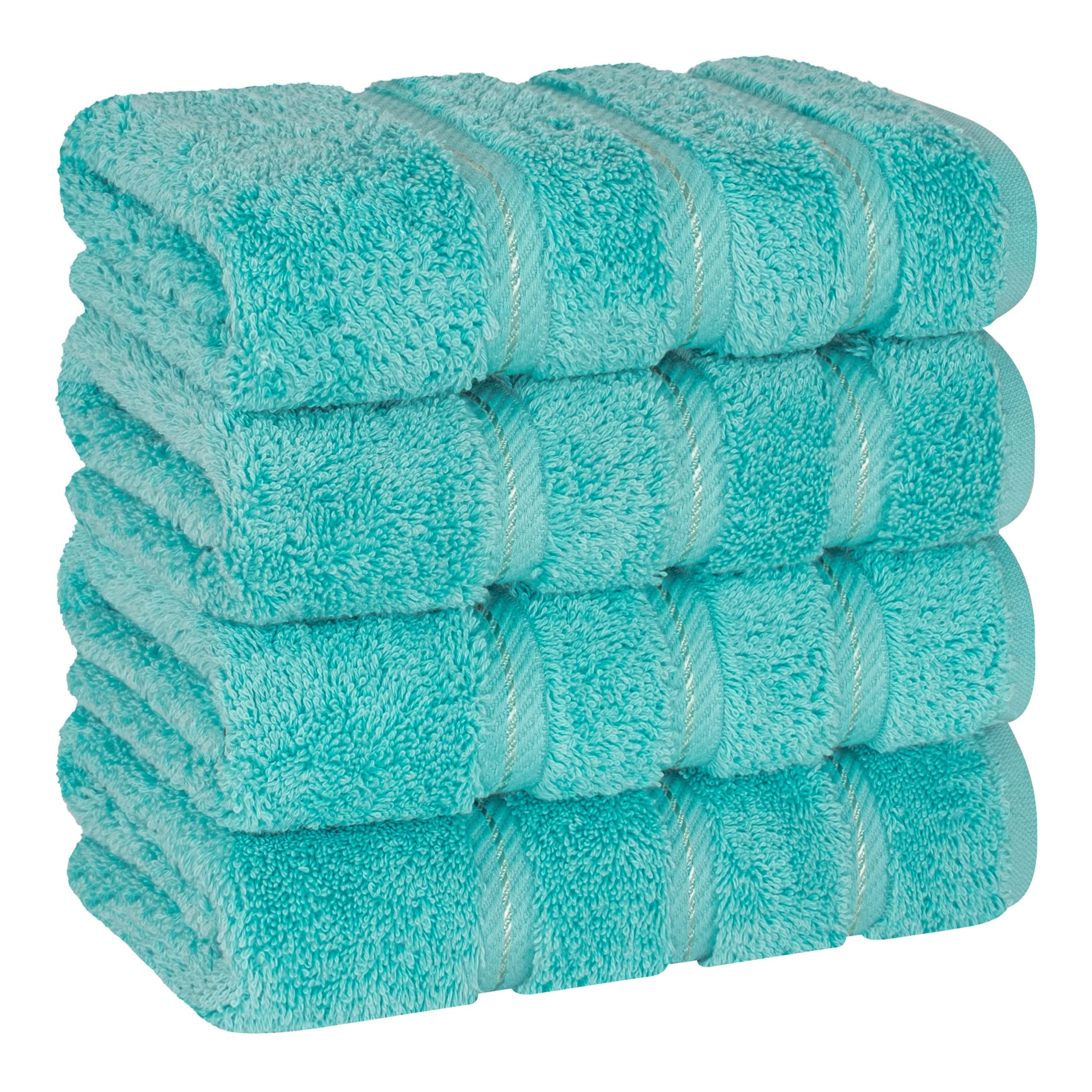 American Soft Linen Luxury 6 Piece Towel Set, 2 Bath Towels 2 Hand Towel 2 Washcloths, 600 GSM 100% Cotton Turkish Towels for Bathroom, Black Towel Sets