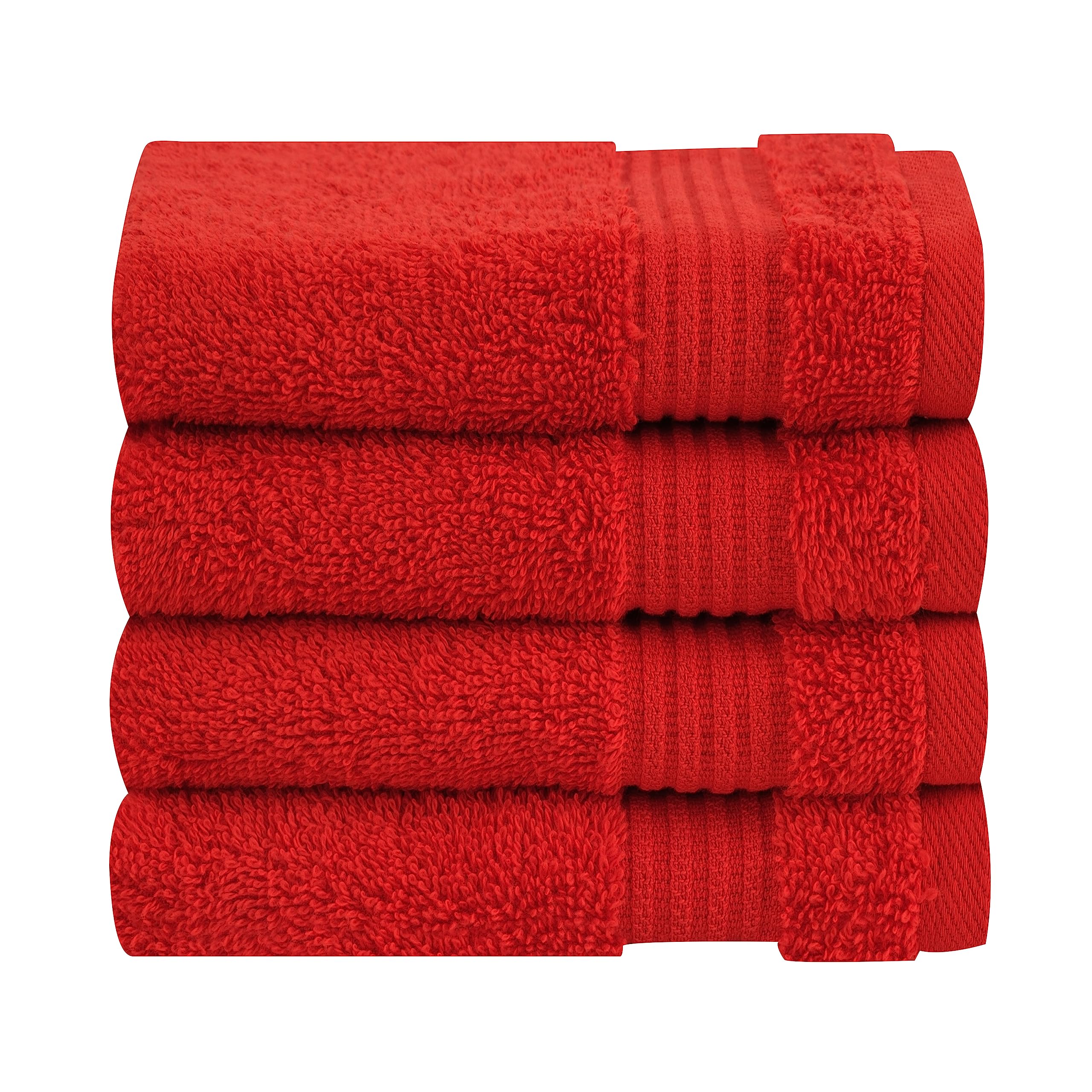 Cotton Paradise 100% Cotton Turkish Towel Set, Soft Absorbent Quick Dry, 6 Piece Towel Set, Snow White