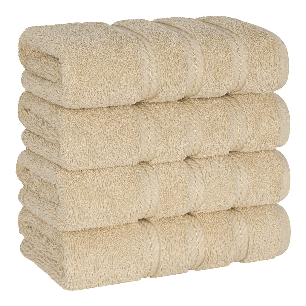 American Soft Linen Luxury 6 Piece Towel Set, 2 Bath Towels 2 Hand Towel 2 Washcloths, 600 GSM 100% Cotton Turkish Towels for Bathroom, Black Towel Sets