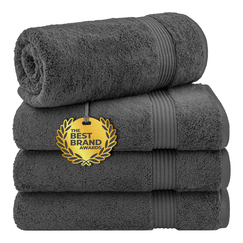 Cotton Paradise 100% Cotton Turkish Towel Set, Soft Absorbent Quick Dry, 6 Piece Towel Set, Navy Blue
