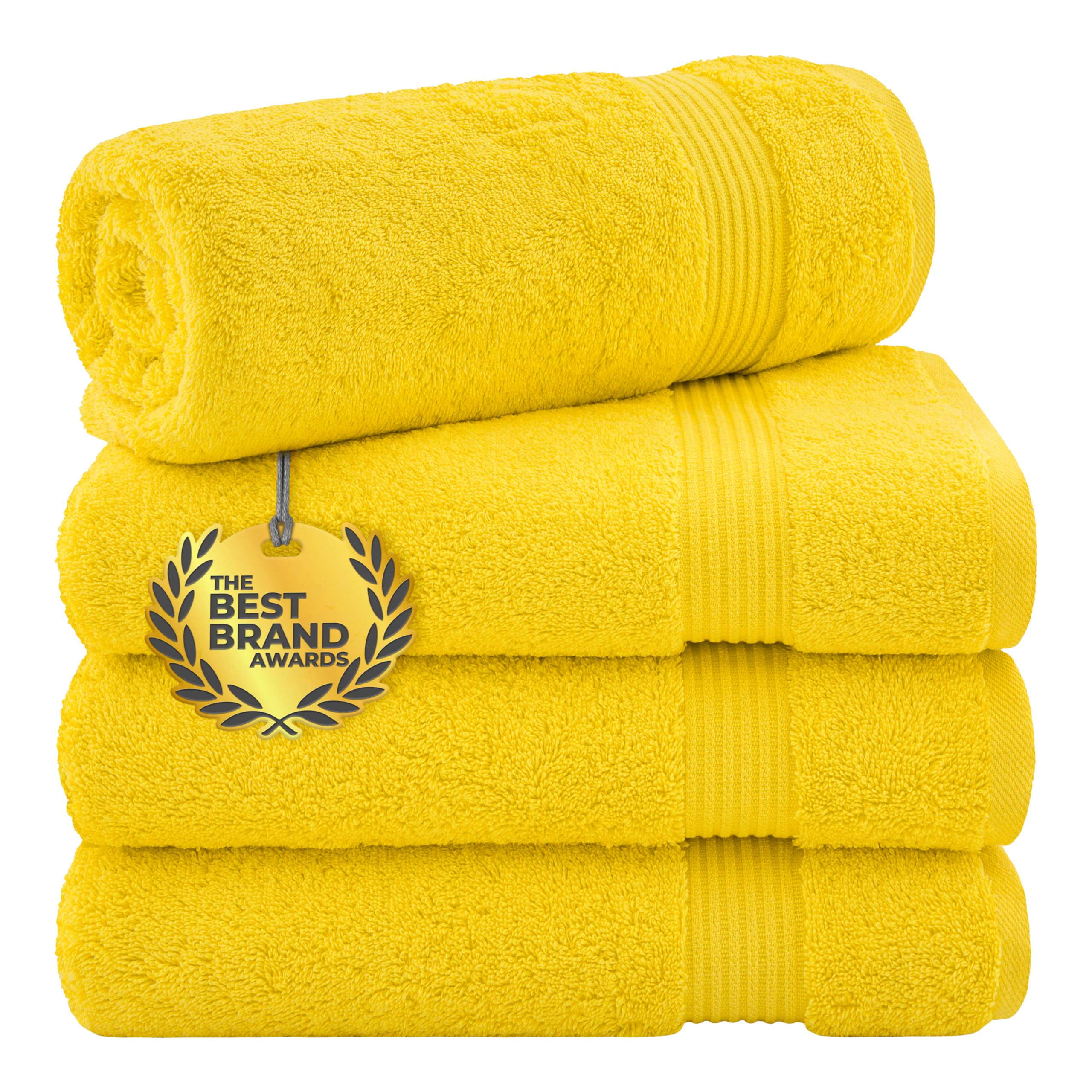 Cotton Paradise 100% Cotton Turkish Towel Set, Soft Absorbent Quick Dry, 6 Piece Towel Set, Navy Blue