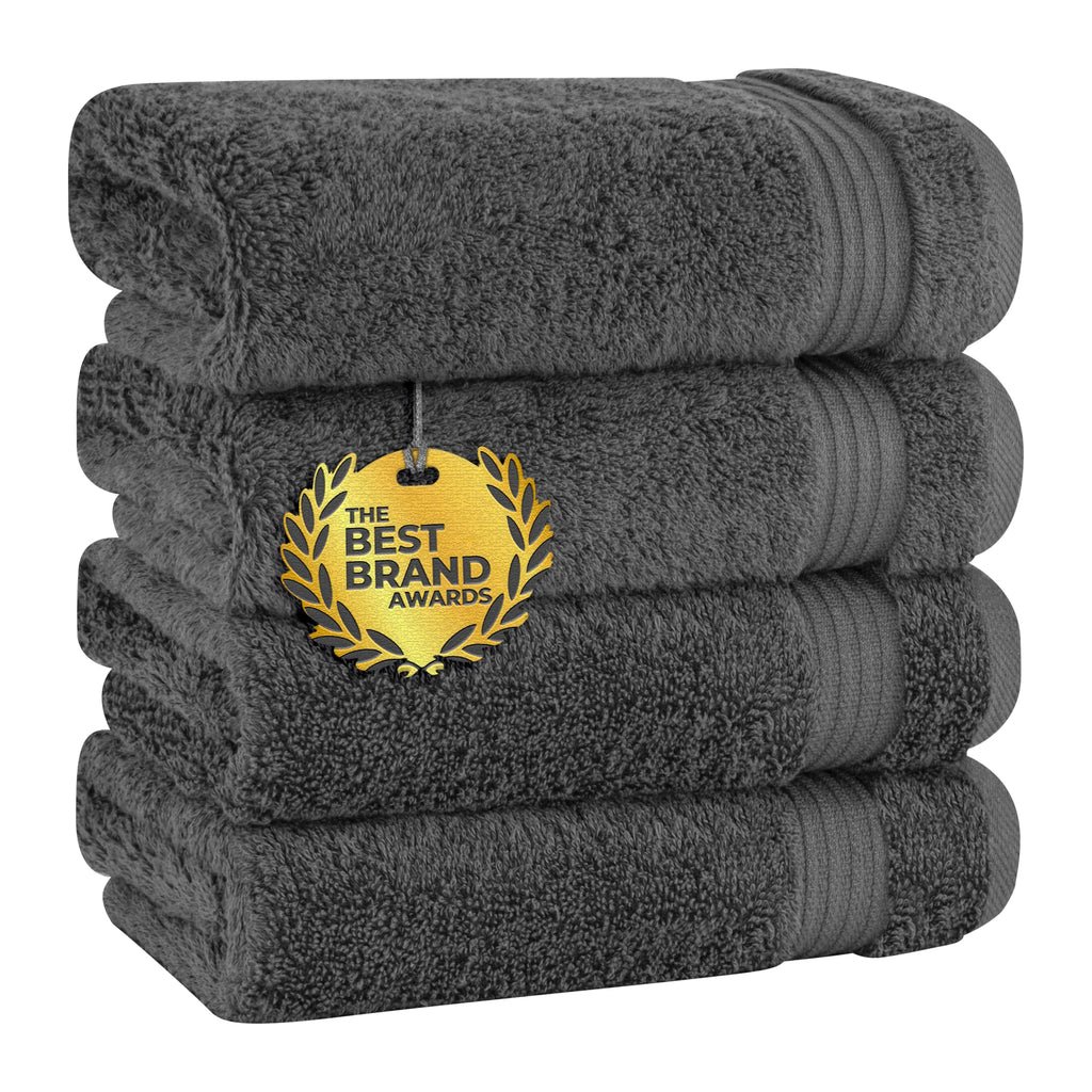 Cotton Paradise 100% Cotton Turkish Towel Set, Soft Absorbent Quick Dry, 6 Piece Towel Set, Beige