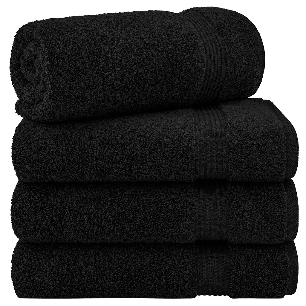 Cotton Paradise 100% Cotton Turkish Towel Set, Soft Absorbent Quick Dry, 6 Piece Towel Set, Navy Blue