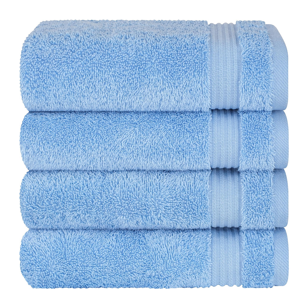 Cotton Paradise 100% Cotton Turkish Towel Set, Soft Absorbent Quick Dry, 6 Piece Towel Set, Navy Blue