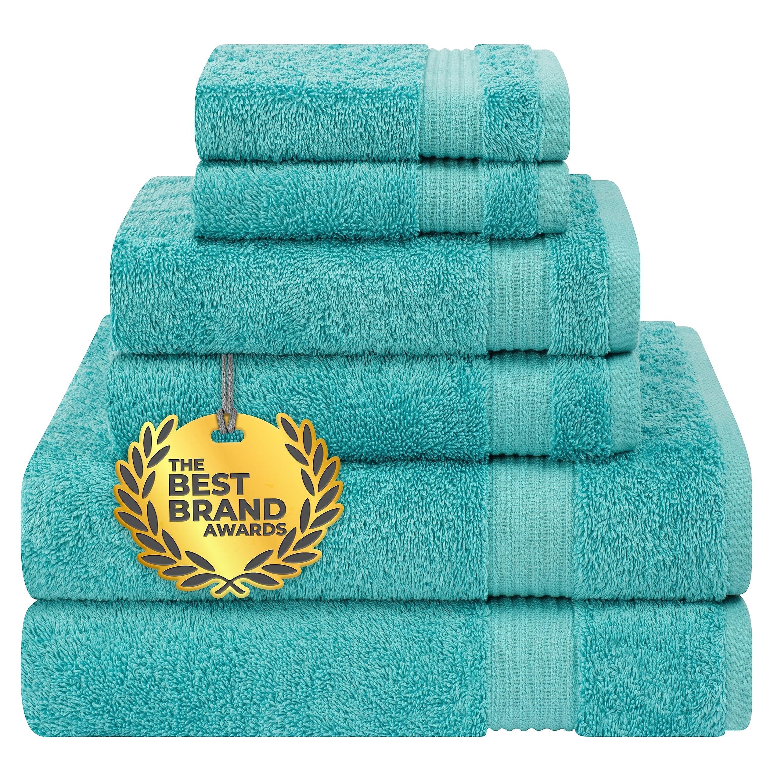 Cotton Paradise 100% Cotton Turkish Towel Set, Soft Absorbent Quick Dry, 6 Piece Towel Set, Beige